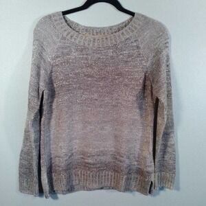 BOBSTORE Crewneck Side Slit Pullover Sweater sz M